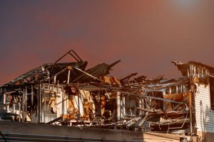 Resources 8 Aftermath of house fire in sunset